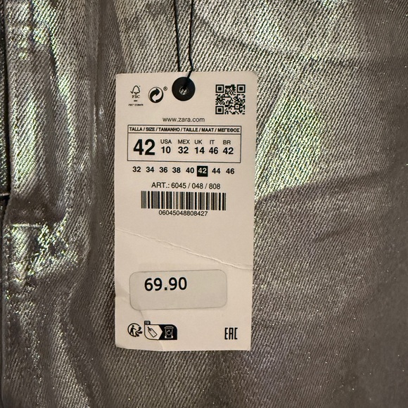 Zara metallic denim - Picture 4 of 4